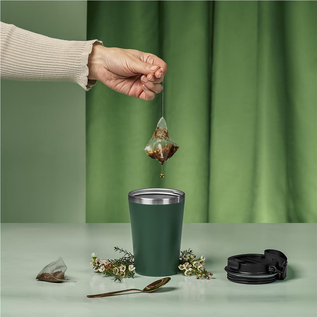 Luca Stainless Steel & Plastic Double-Wall Tumbler – 350ml