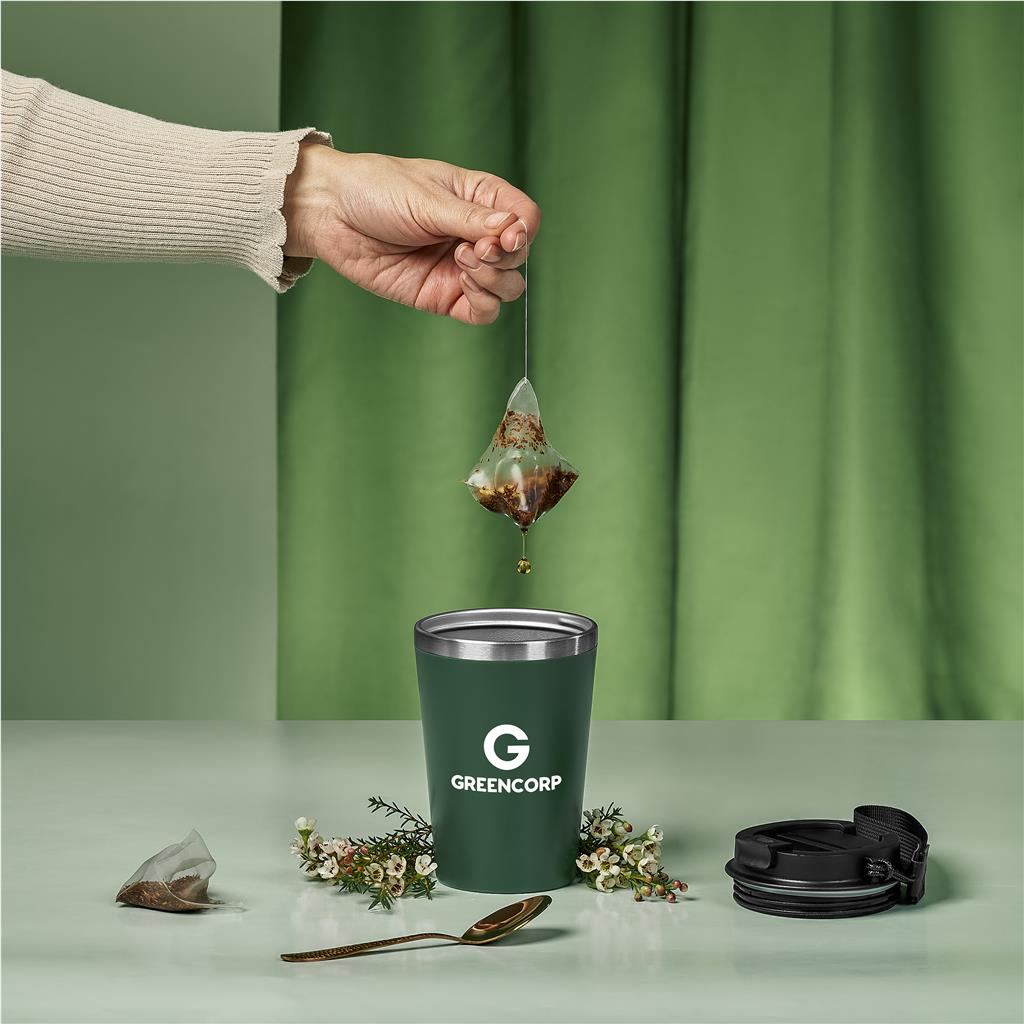 Luca Stainless Steel & Plastic Double-Wall Tumbler – 350ml