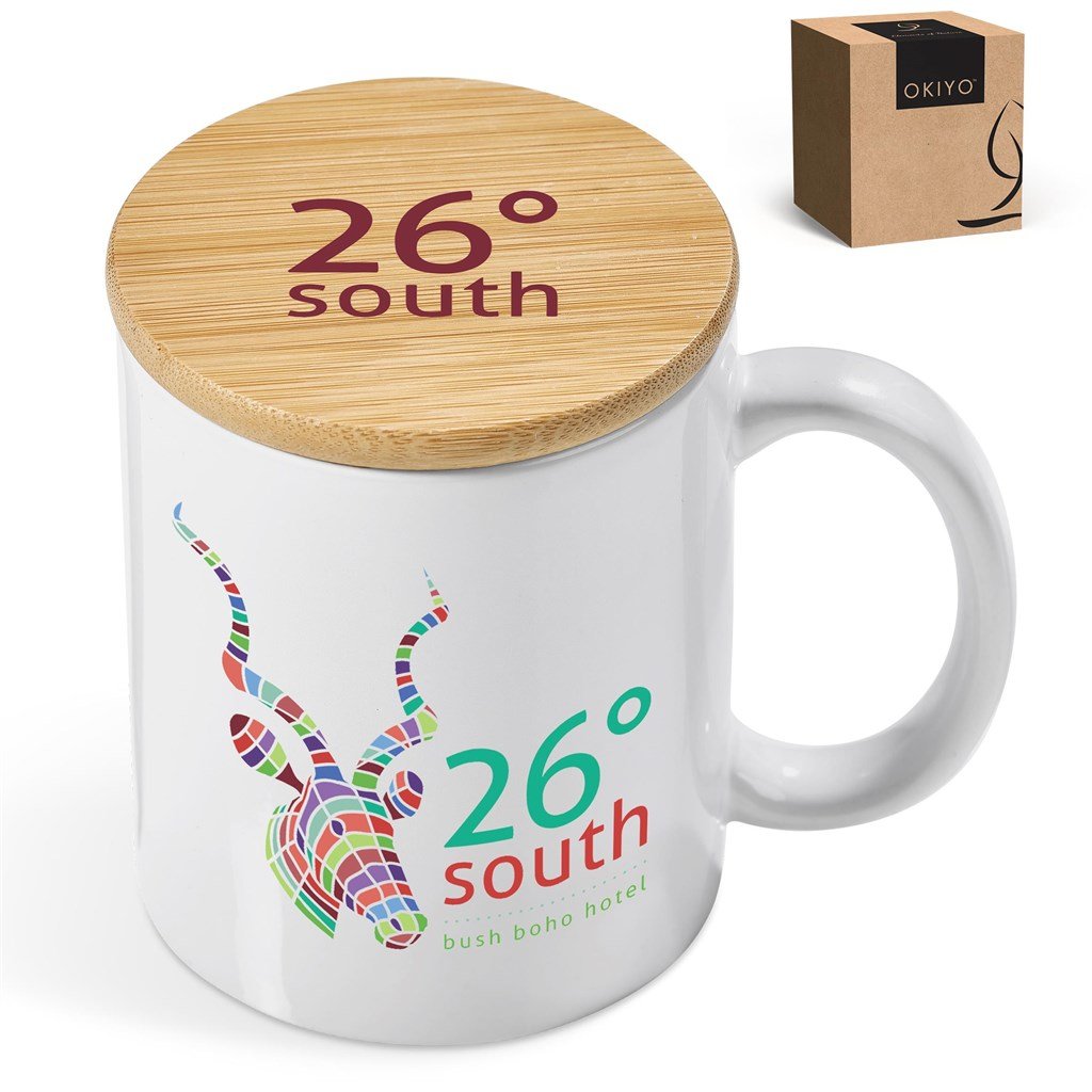 Sozo Bamboo & Ceramic Sublimation Coffee Mug - 330ml