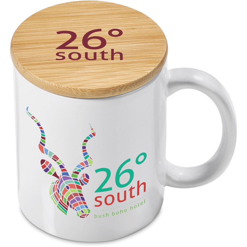 Sozo Bamboo & Ceramic Sublimation Coffee Mug - 330ml
