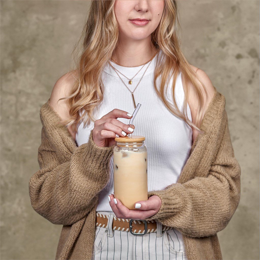 Natsu Glass & Bamboo Tumbler & Straw - 500ml