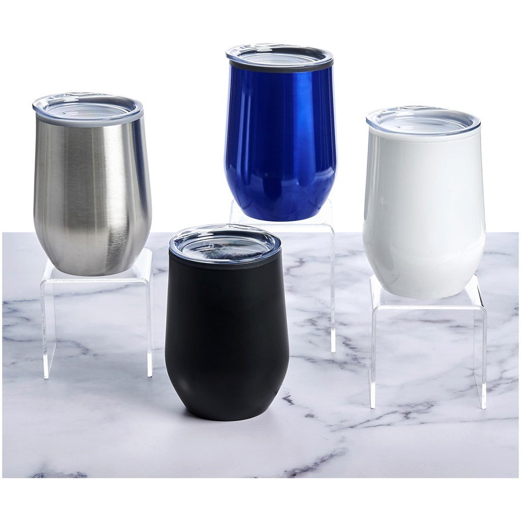 Stainless Steel & Plastic Double-Wall Tumbler - 350ml