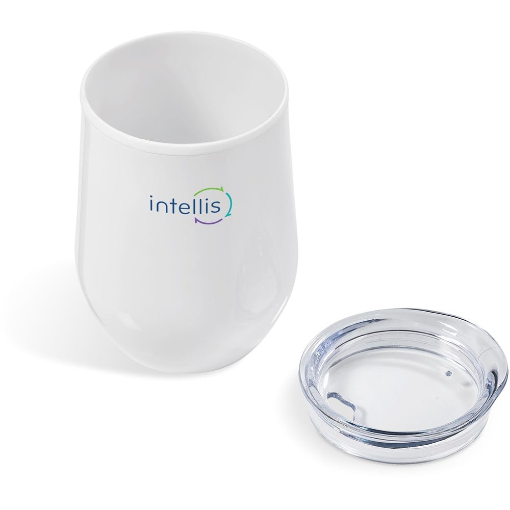 Stainless Steel & Plastic Double-Wall Tumbler - 350ml