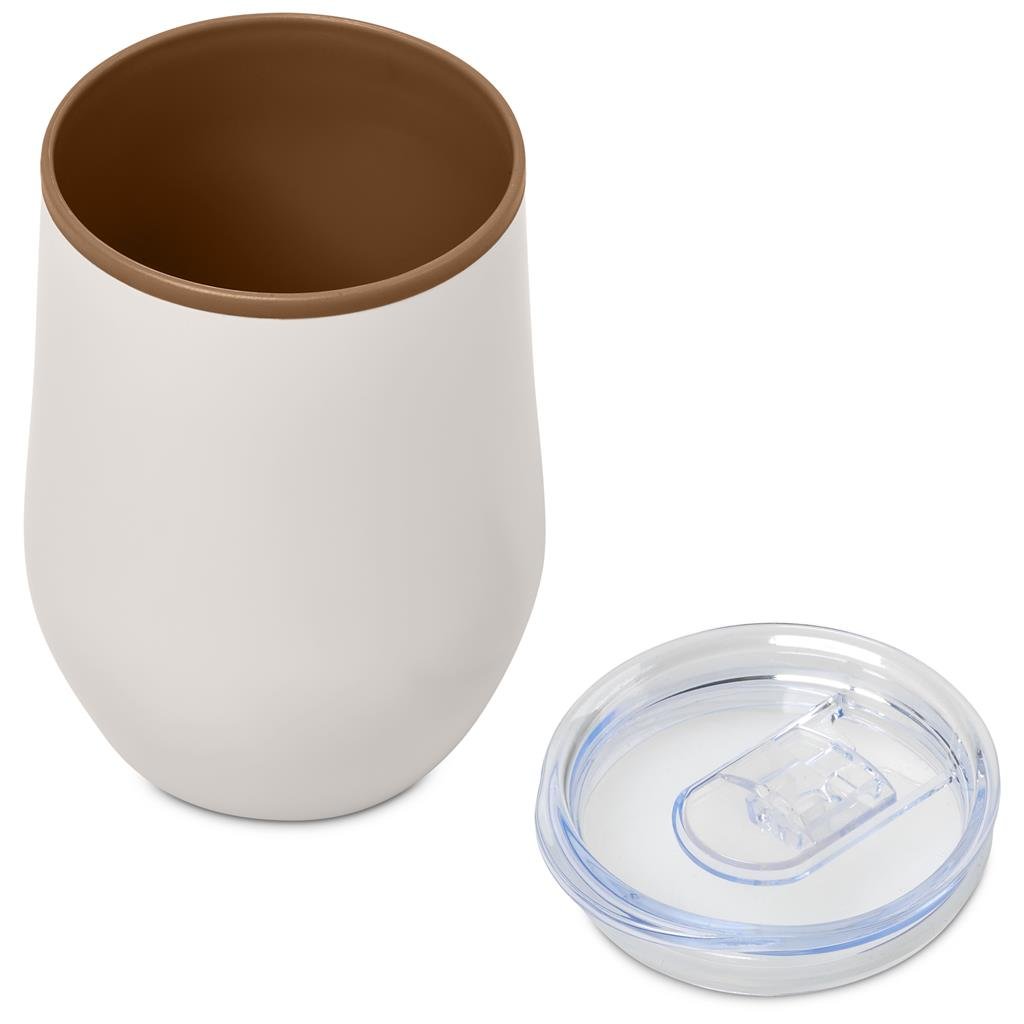 Ovolo Stainless Steel & Plastic Double-Wall Tumbler – 350ml