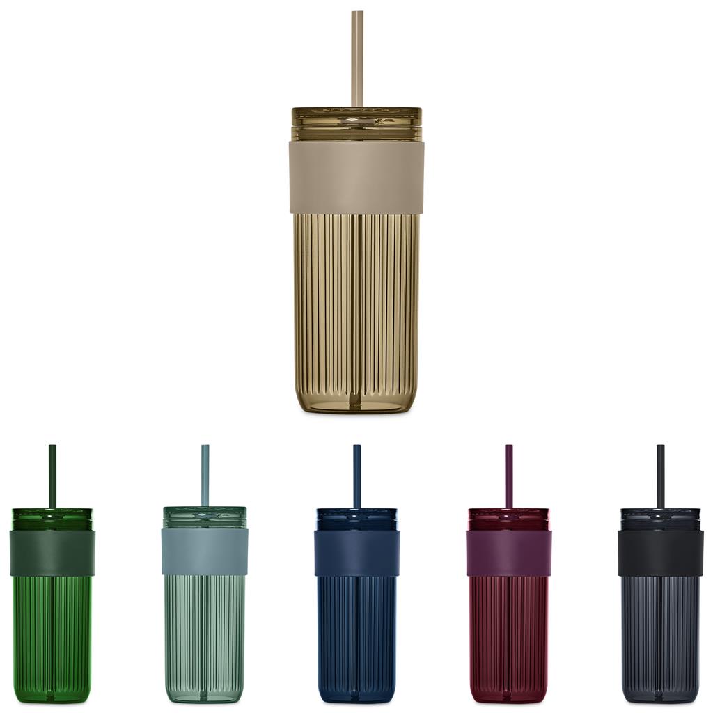 Mayfair Plastic Tumbler & Straw – 650ml