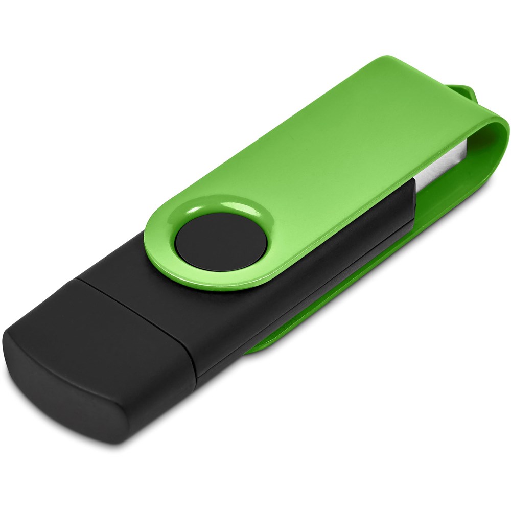 Shuffle Gyro Black Flash Drive – 8GB