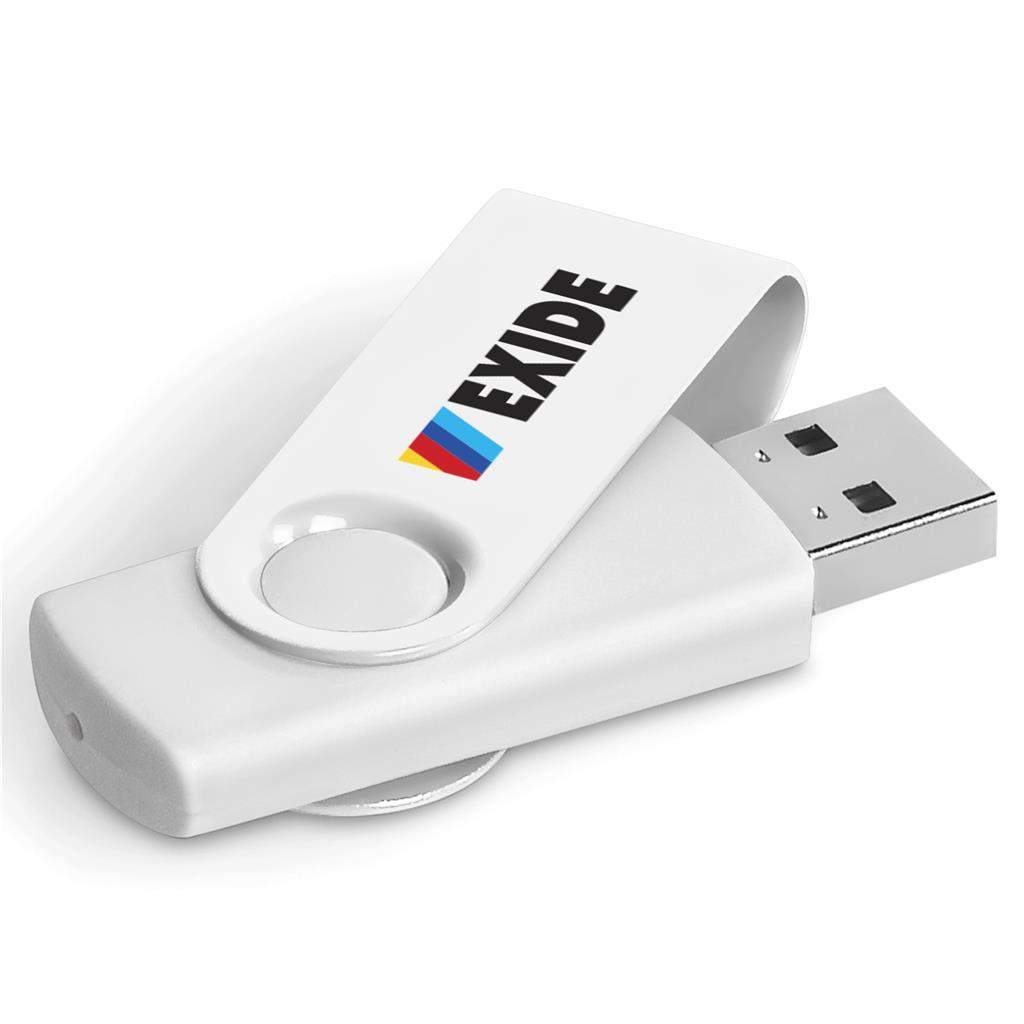 Axis Gyro White Flash Drive - 32GB