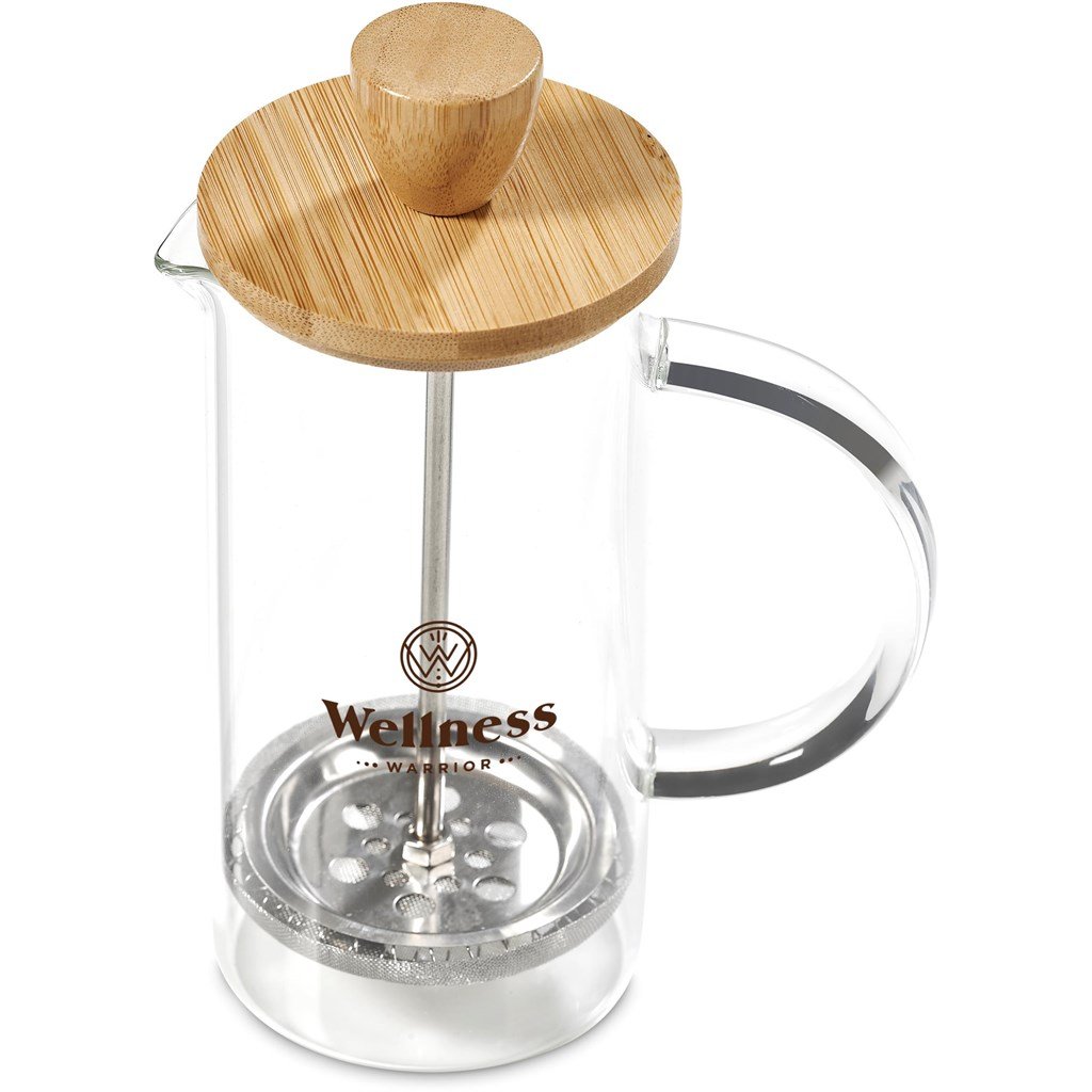 Aibo Glass & Bamboo Coffee Set