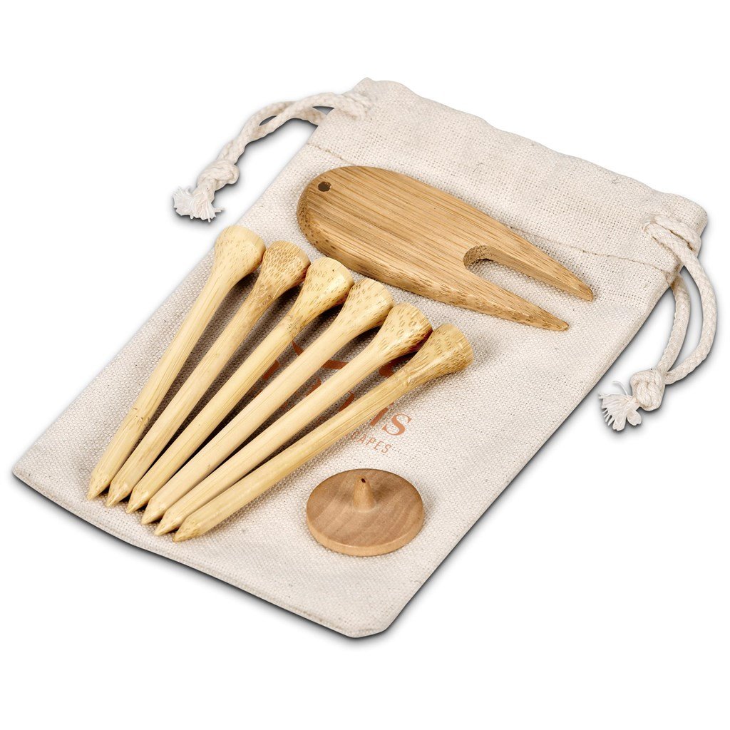 Nikko Bamboo Golf Accessories Set