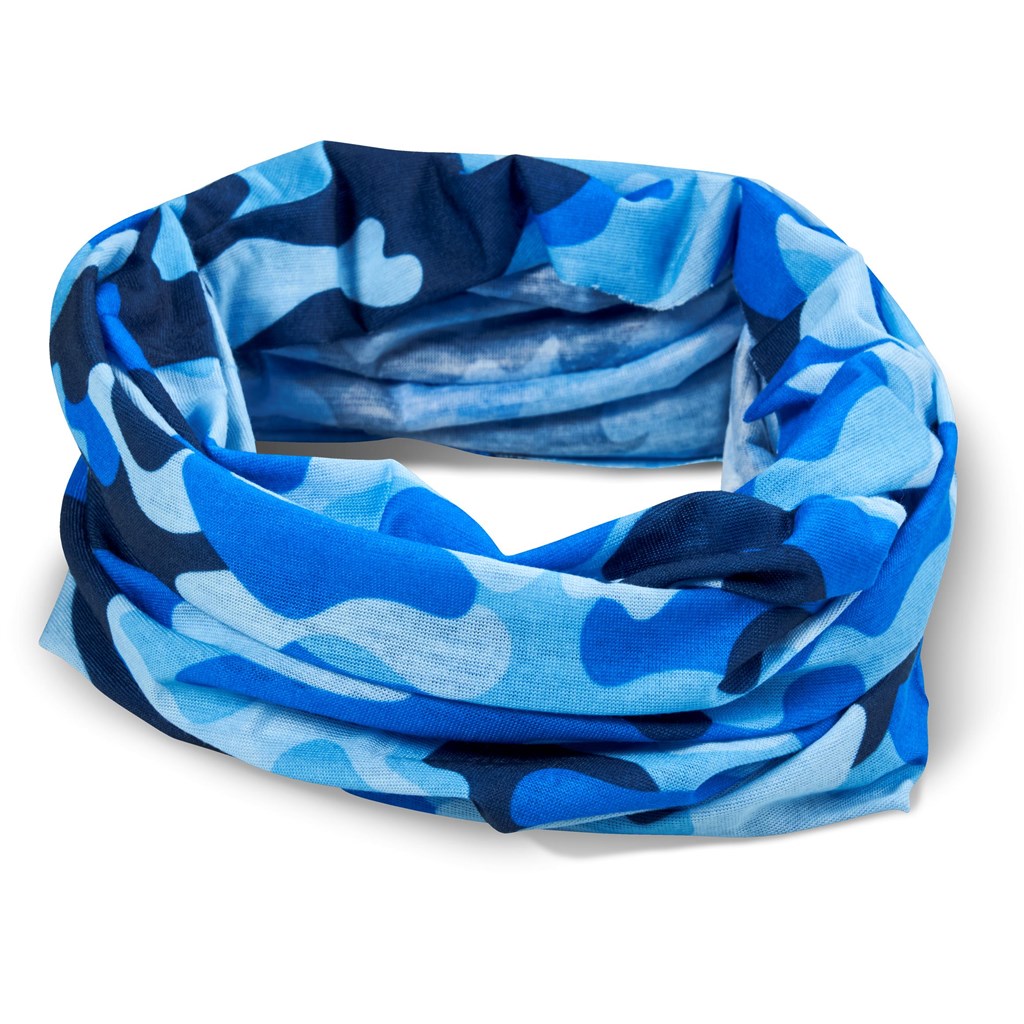 Kids Camo Flexi Tubular Bandana - Orange