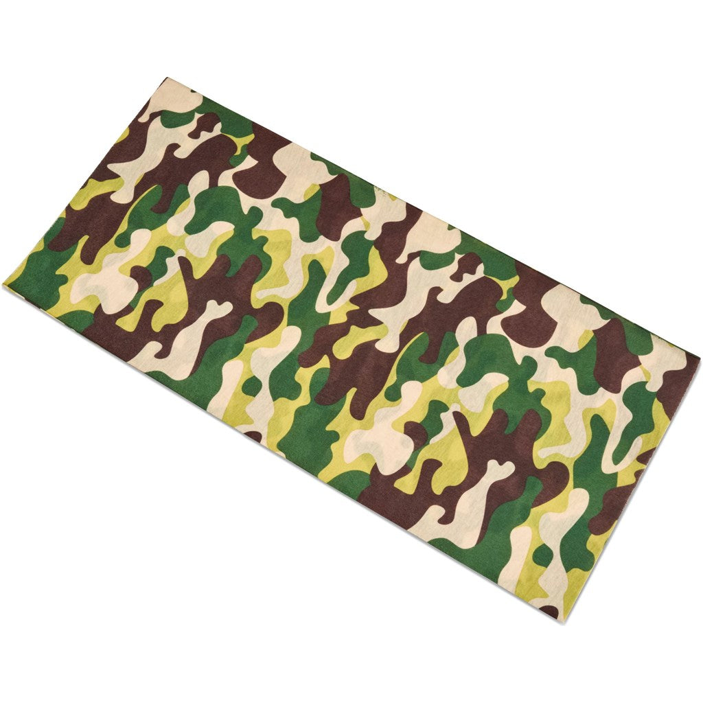 Kids Camo Flexi Tubular Bandana - Orange