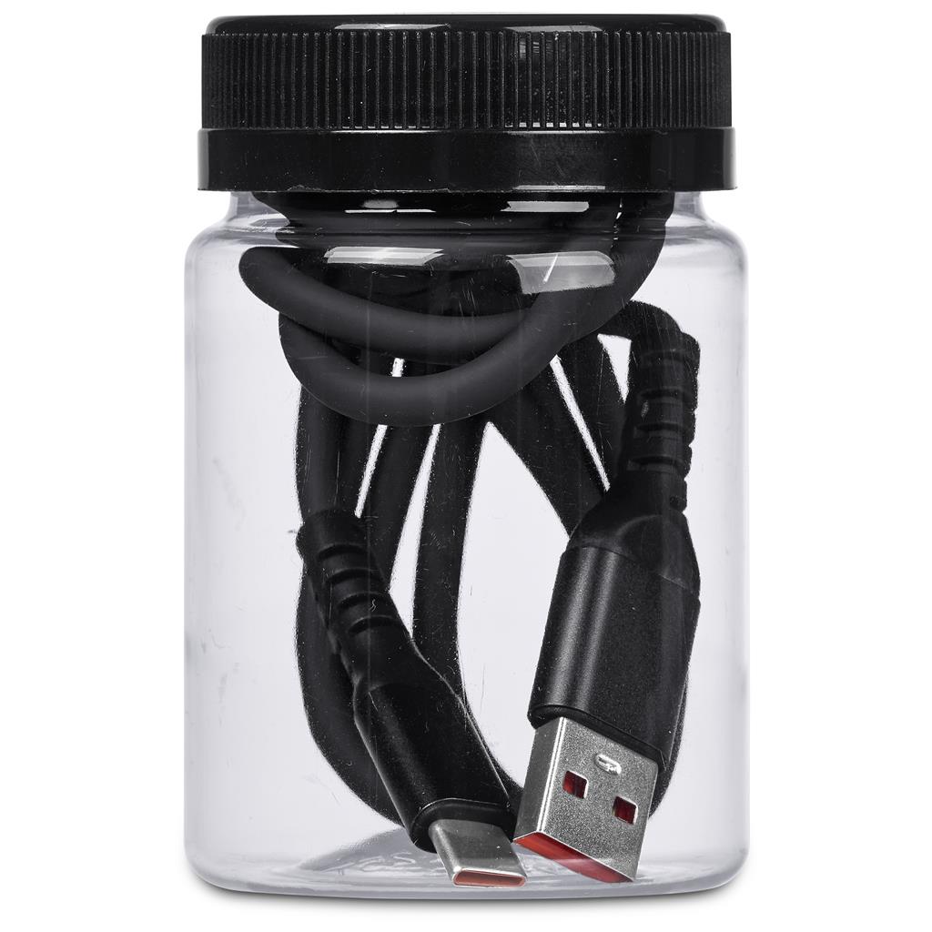 Capsit Fast Charge A2C Cable in Jar