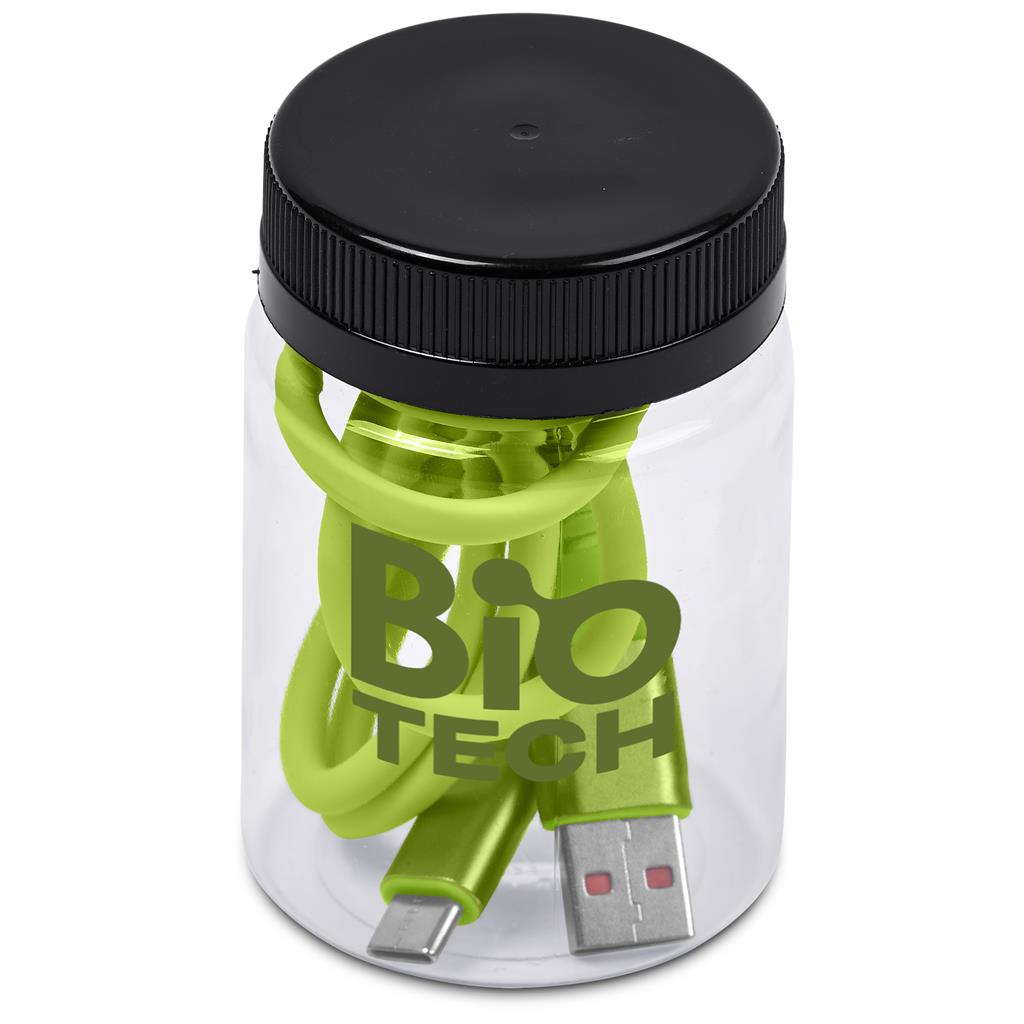 Capsit Fast Charge A2C Cable in Jar