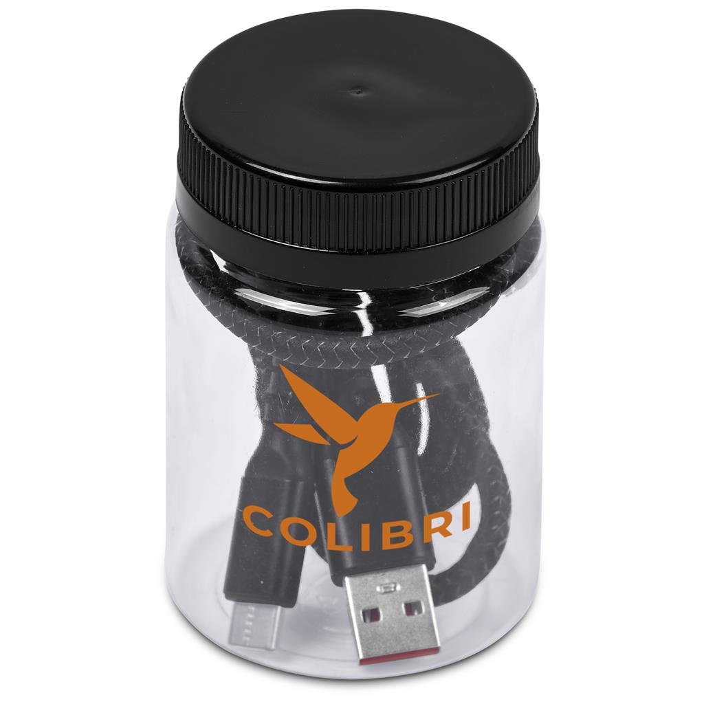 Muttle Fast Charge A2C Cable in Jar