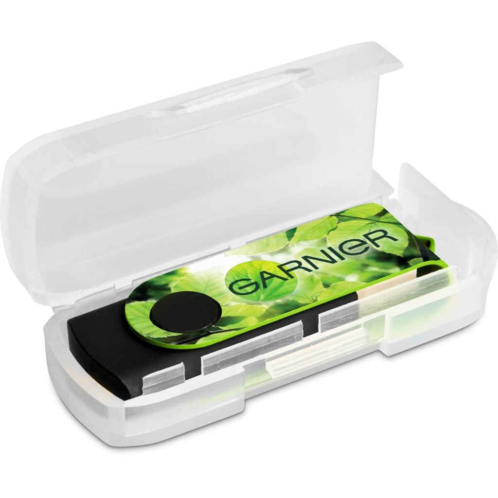 Axis Gyro Black Flash Drive - 8GB