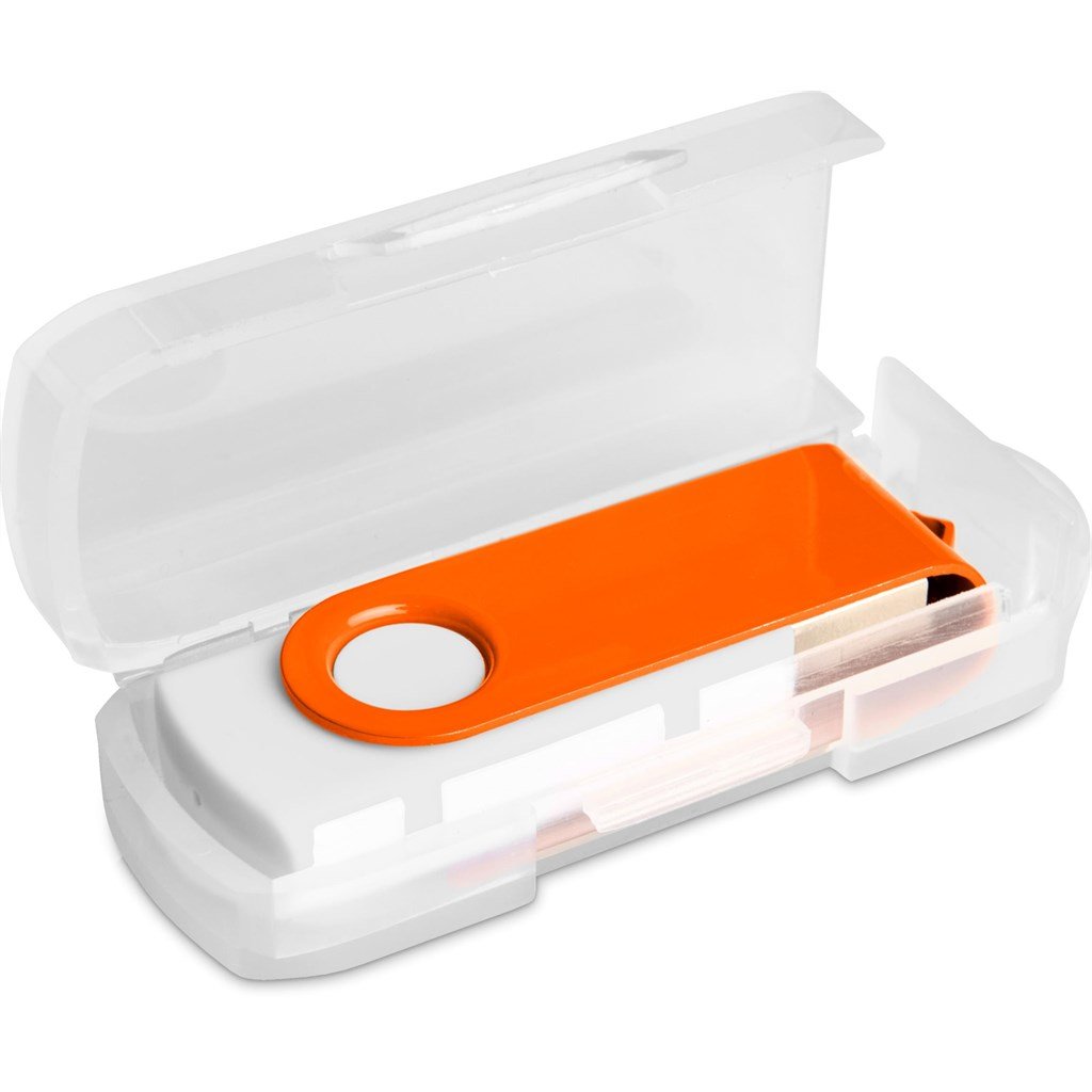 Axis Gyro White Flash Drive - 8GB