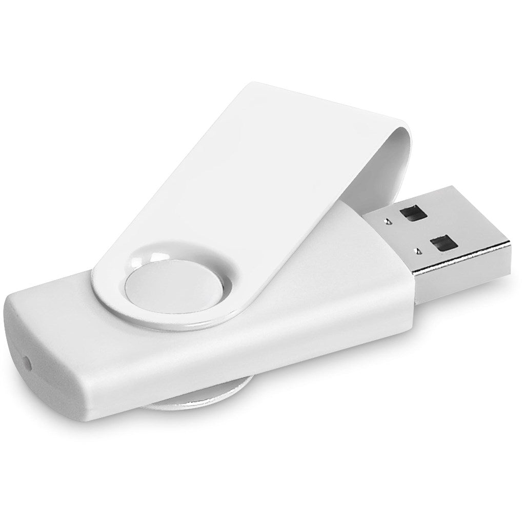 Axis Gyro White Flash Drive - 8GB