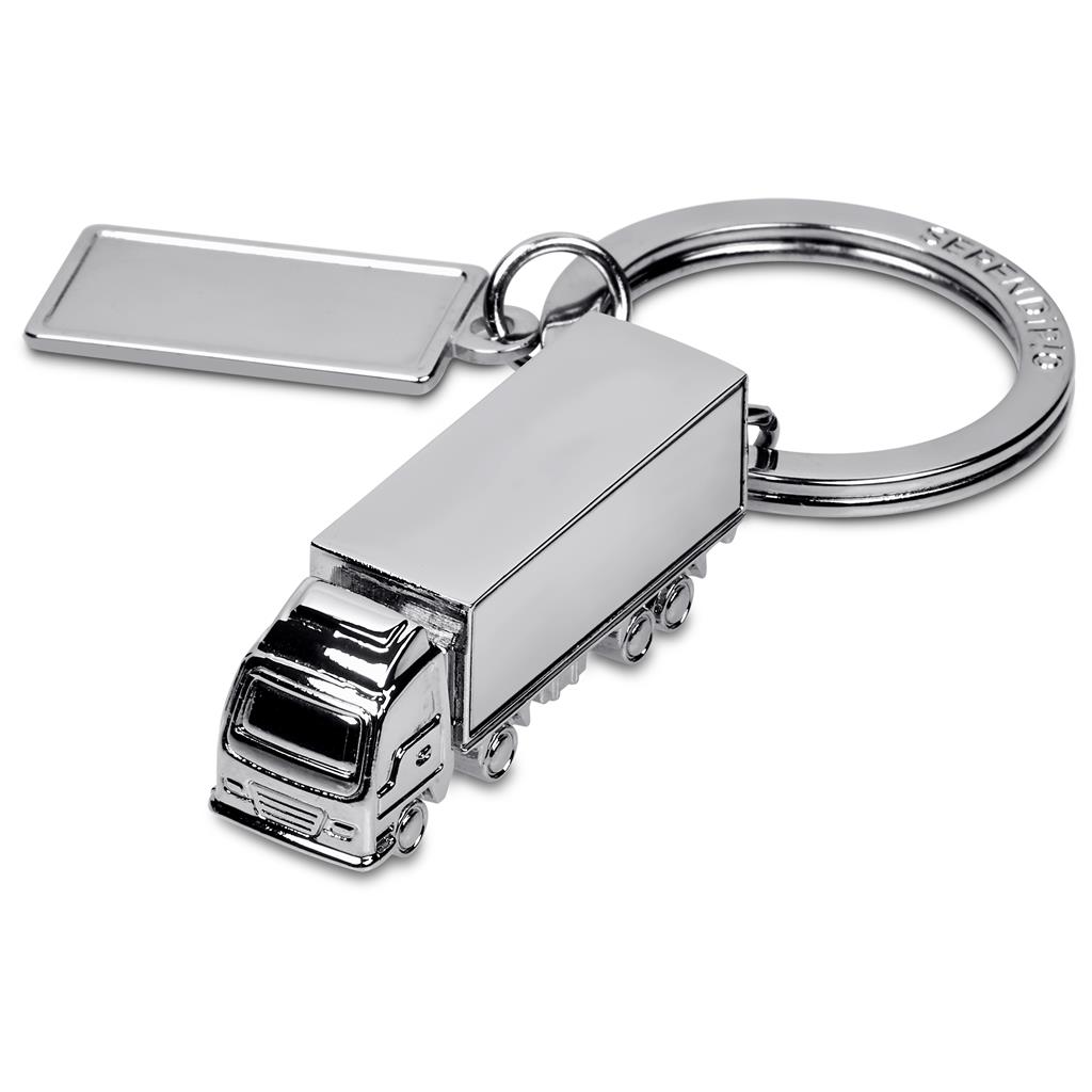 Truck Charmed Keyholder - Silver