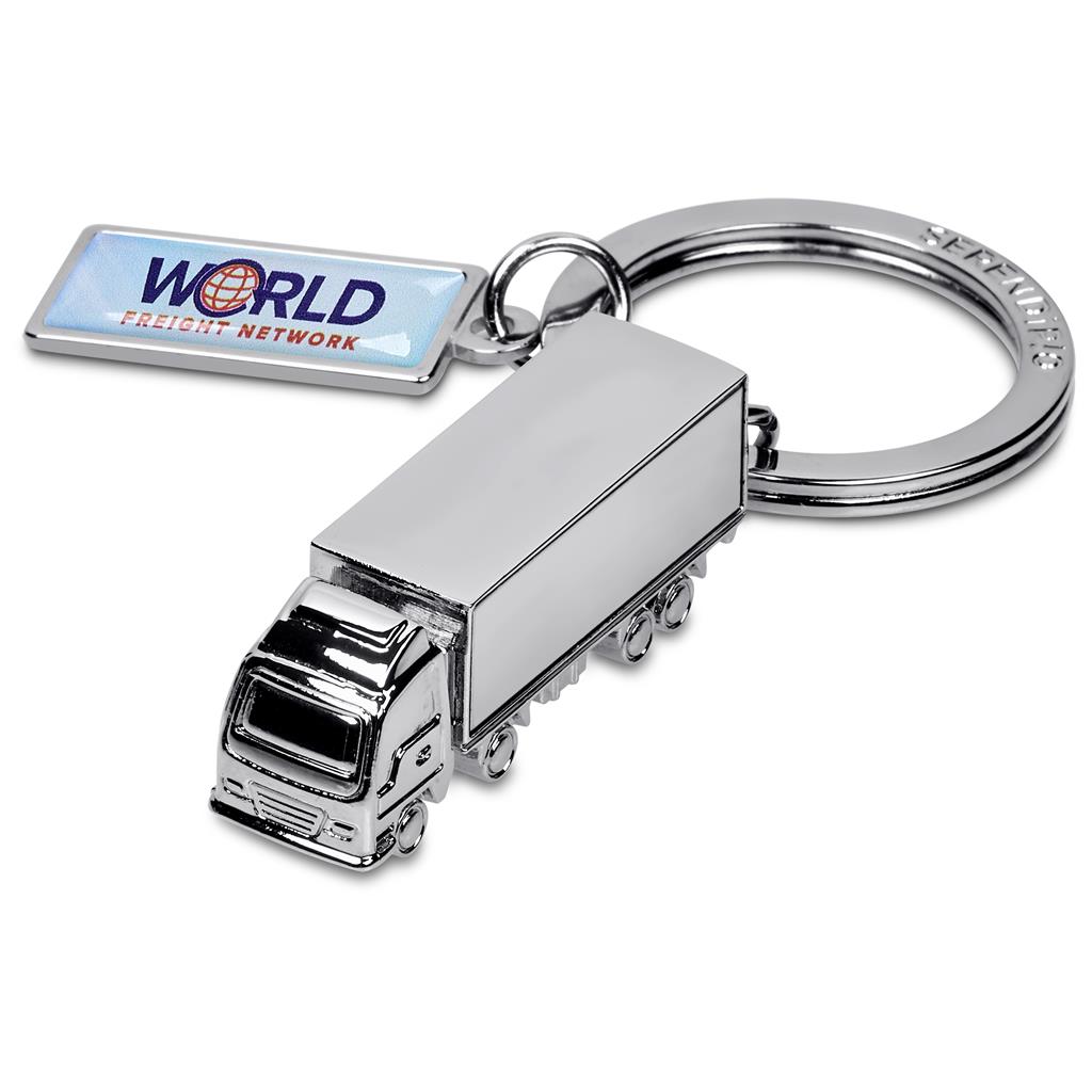 Truck Charmed Keyholder - Silver