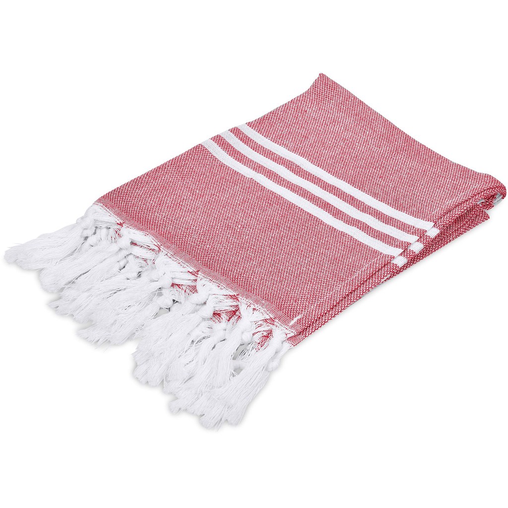 Santa Cruz Cotton-Rich Beach Towel & Drawstring Bag