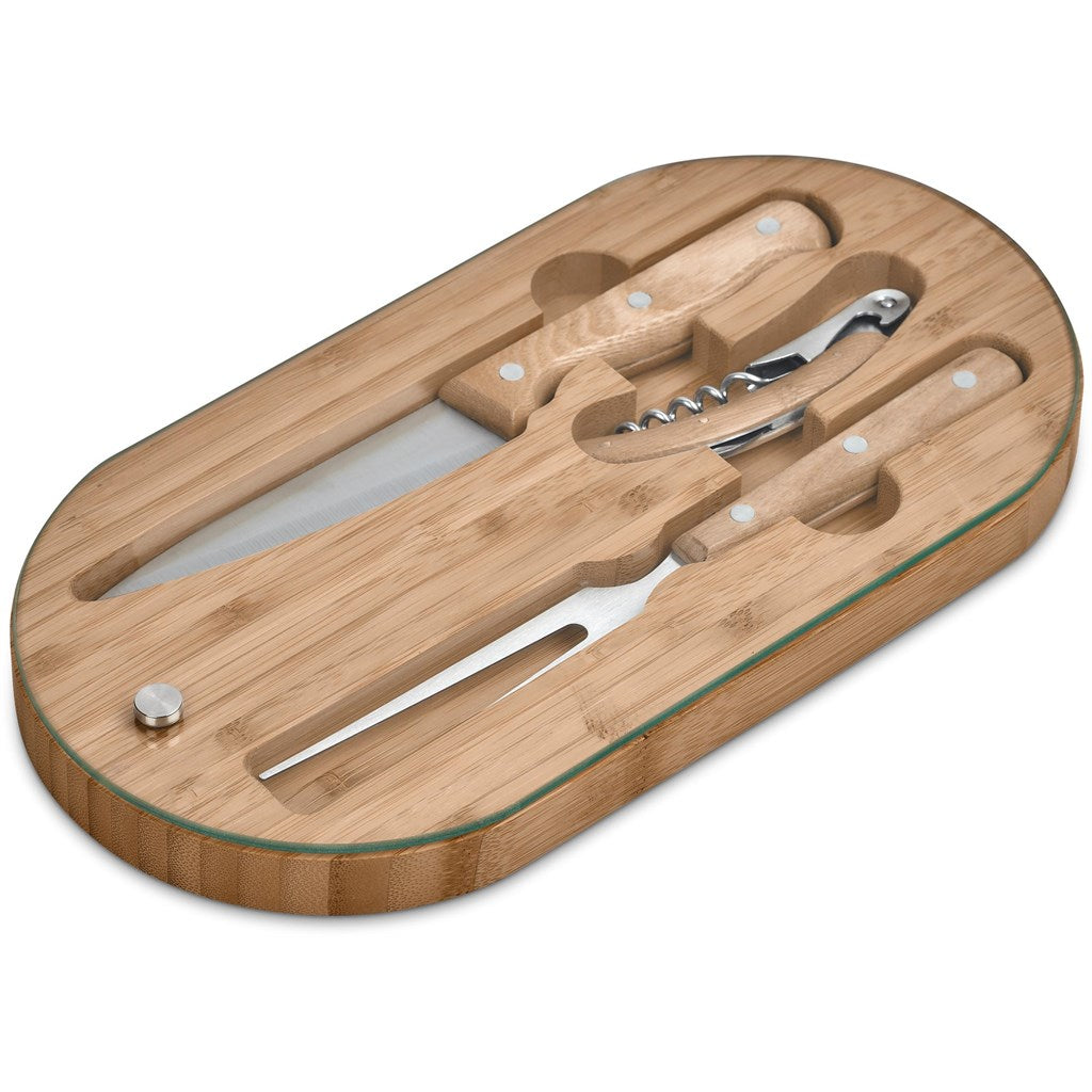 Suraisu Bamboo Food & Wine Set