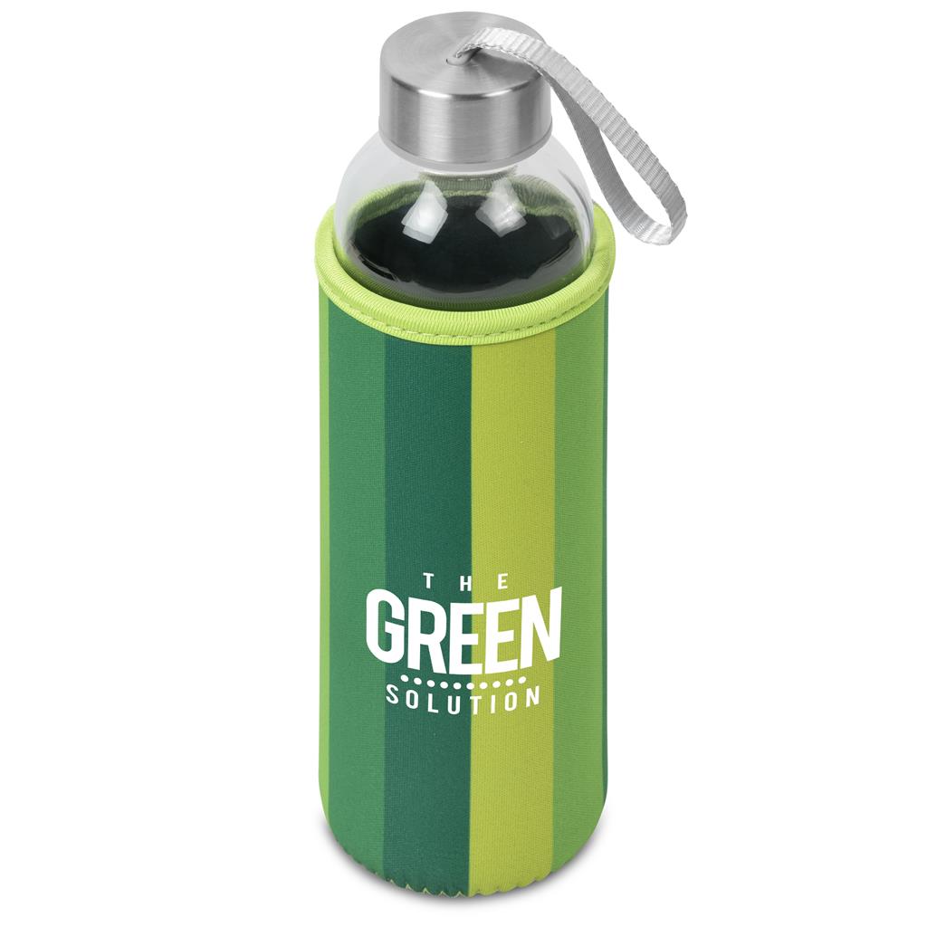 Quirky Glass Water Bottle - 500ml