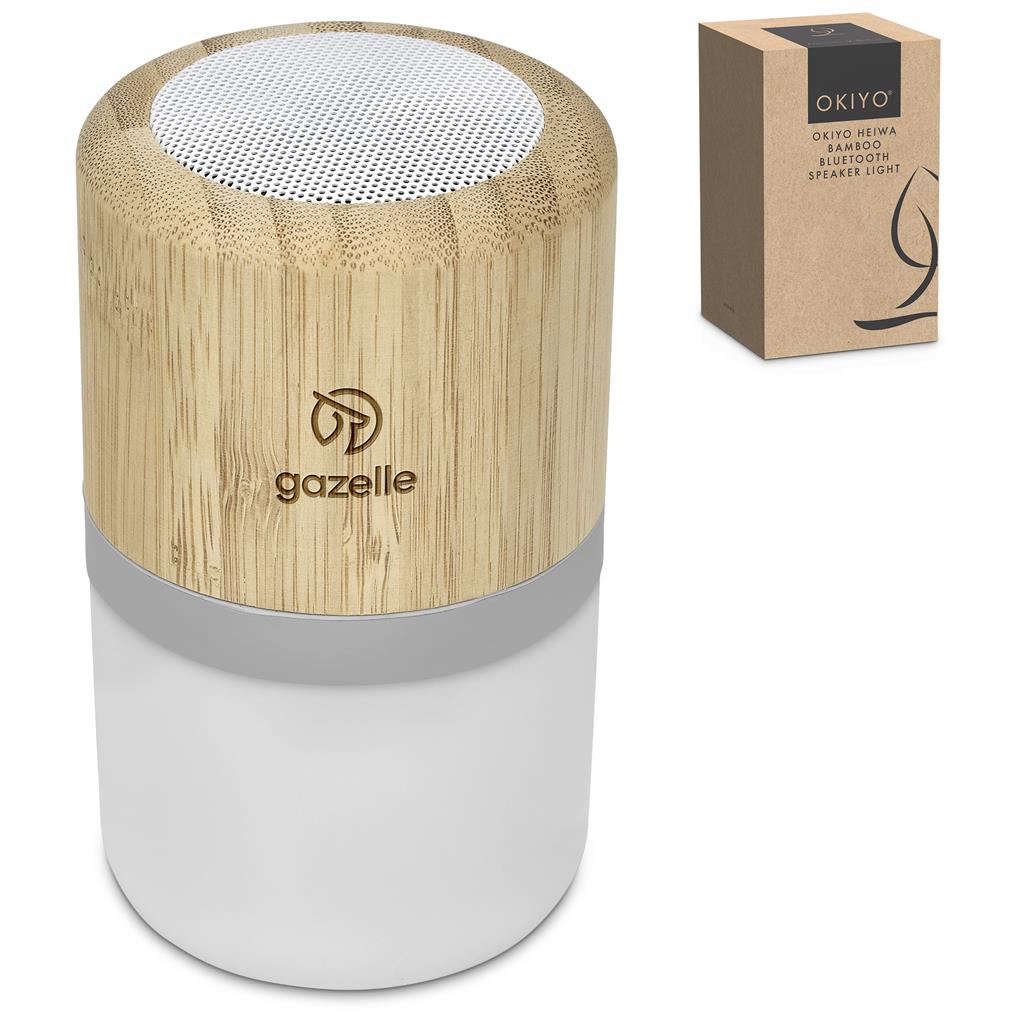 Heiwa Bamboo Bluetooth Speaker & Night Light