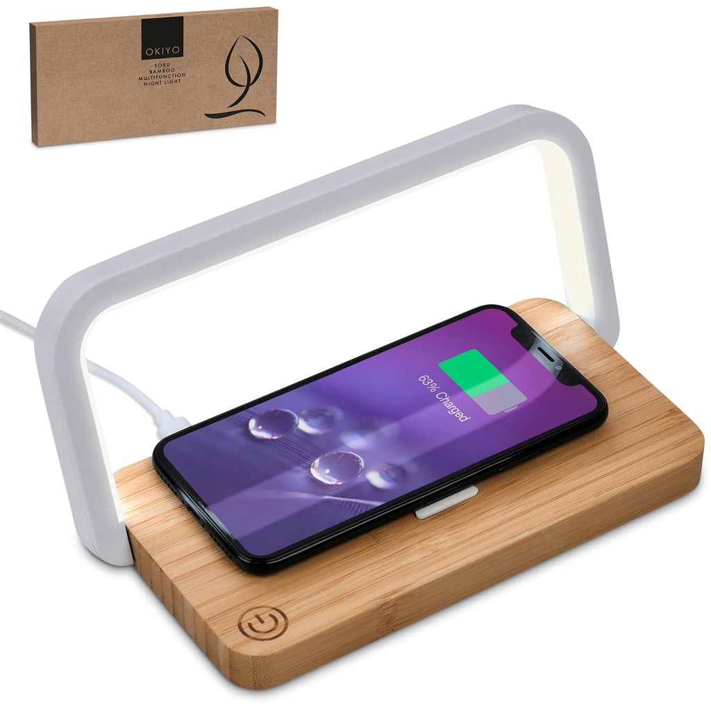 Yoru Bamboo Wireless Charger & Night Light