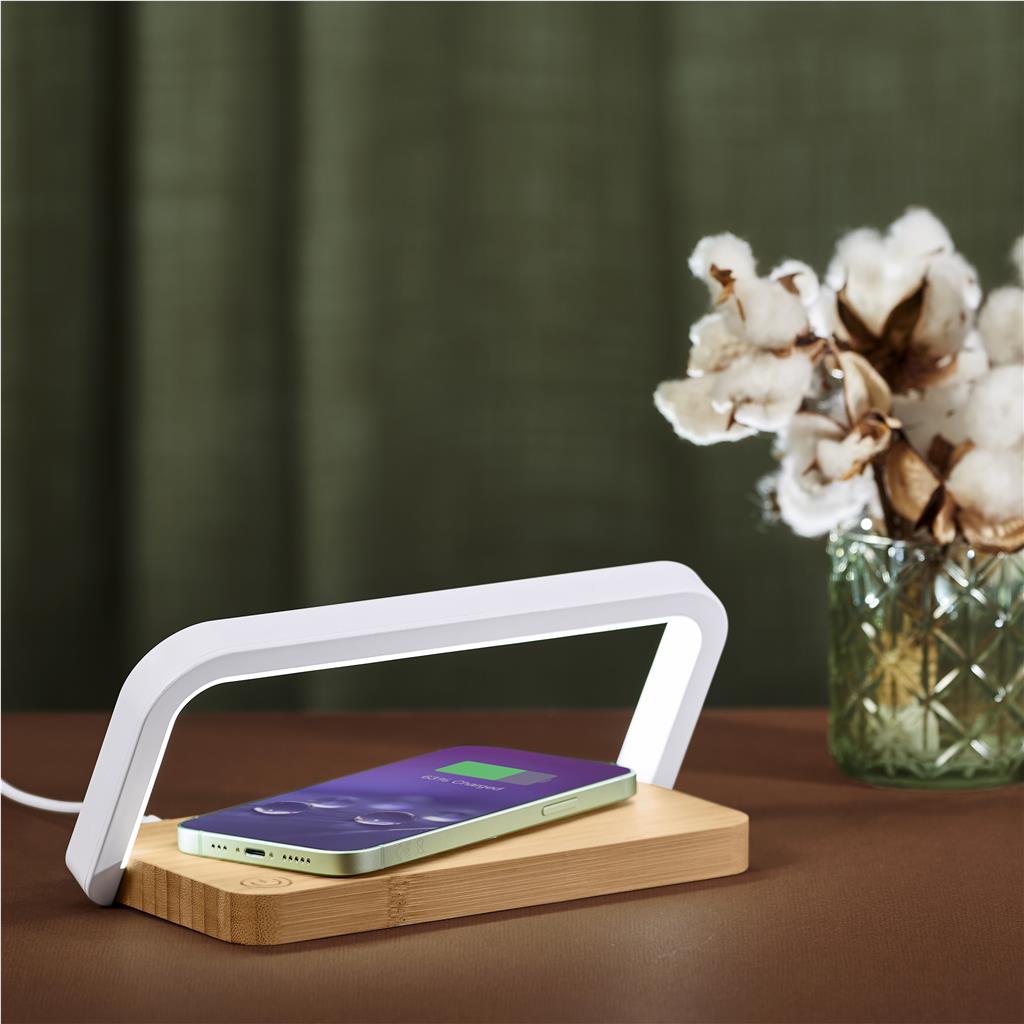 Yoru Bamboo Wireless Charger & Night Light