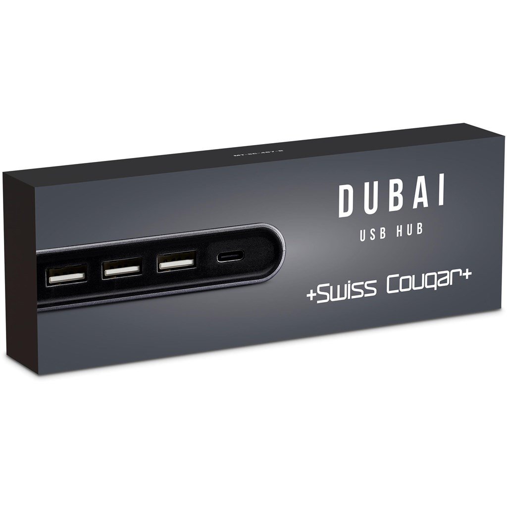 Dubai USB Hub - Gun Metal