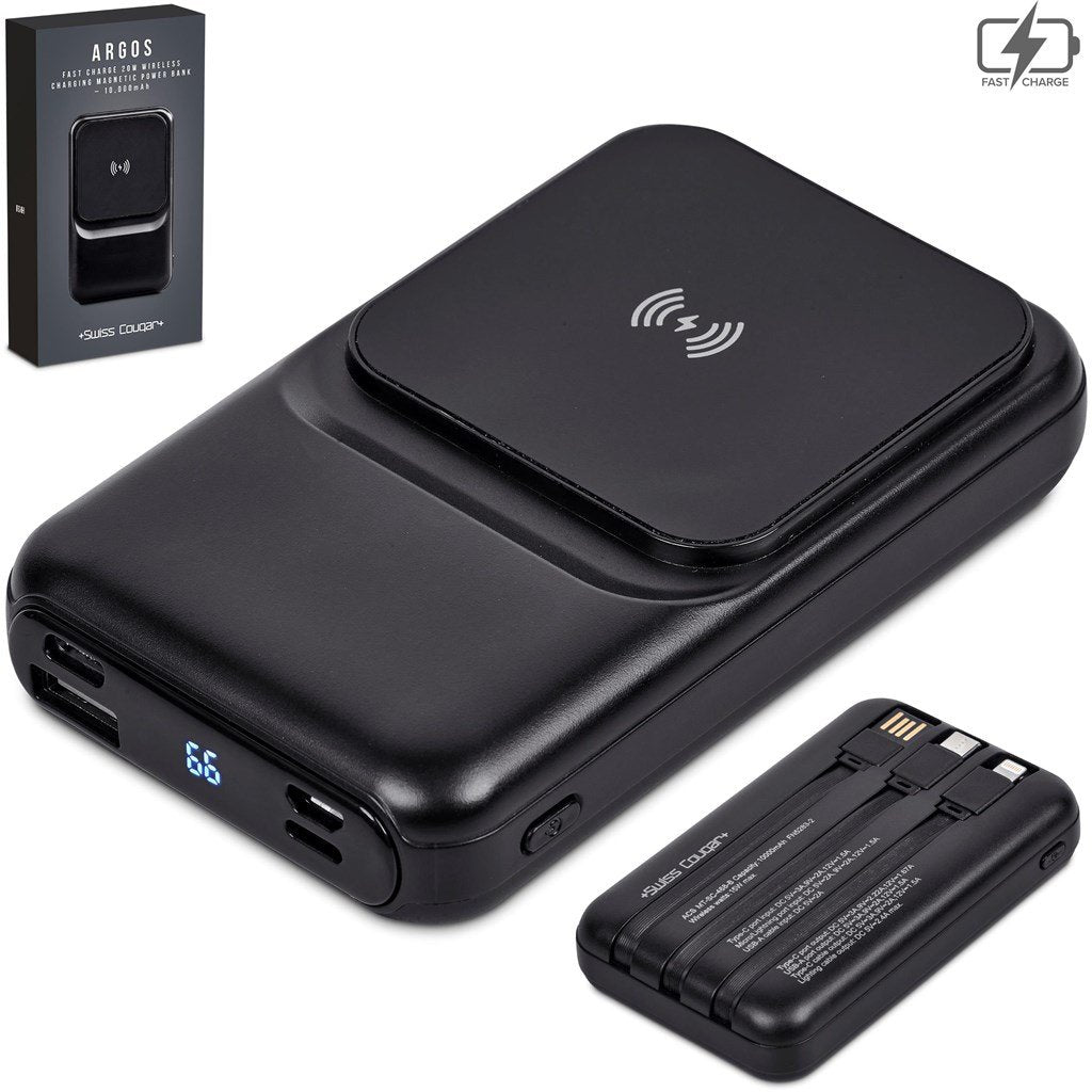 Argos Fast Charge 20W Wireless Charging Magnetic Power Bank -10,000mAh