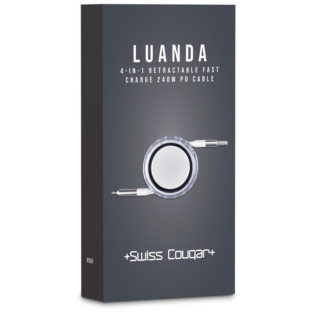 Luanda 4-in-1 Retractable Fast Charge 240W PD Cable
