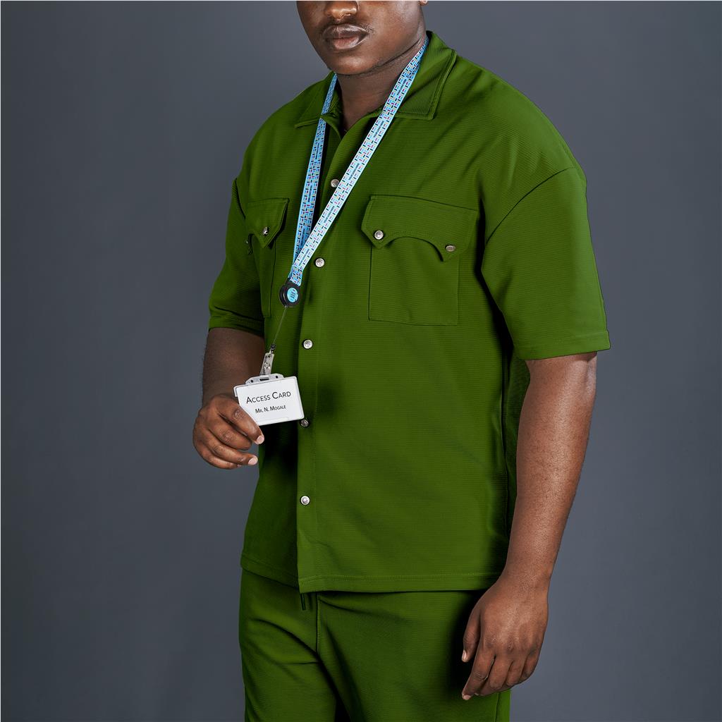 Sample Retractable Badge Reel Single-Sided Sublimation Satin Lanyard