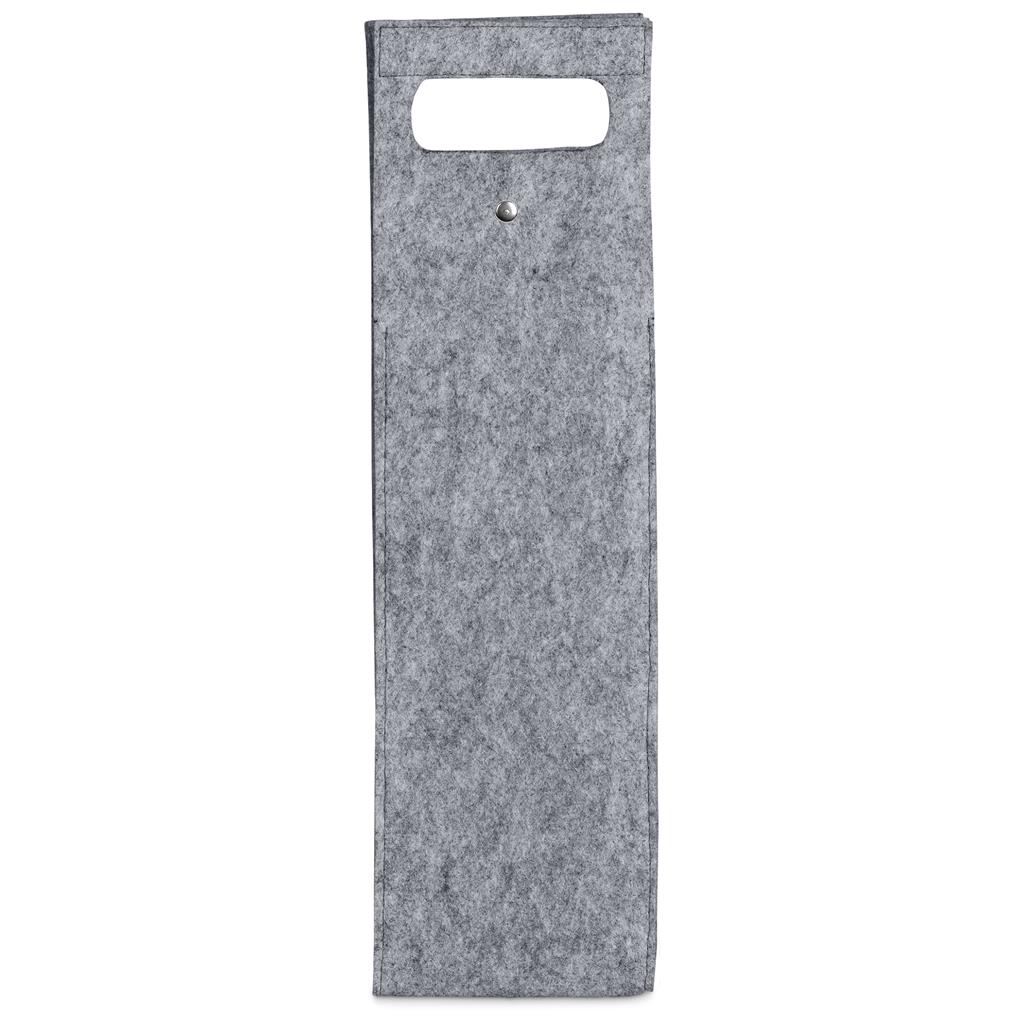Pre-Production Sample Custom Velto RPET Felt Single Wine Carrier