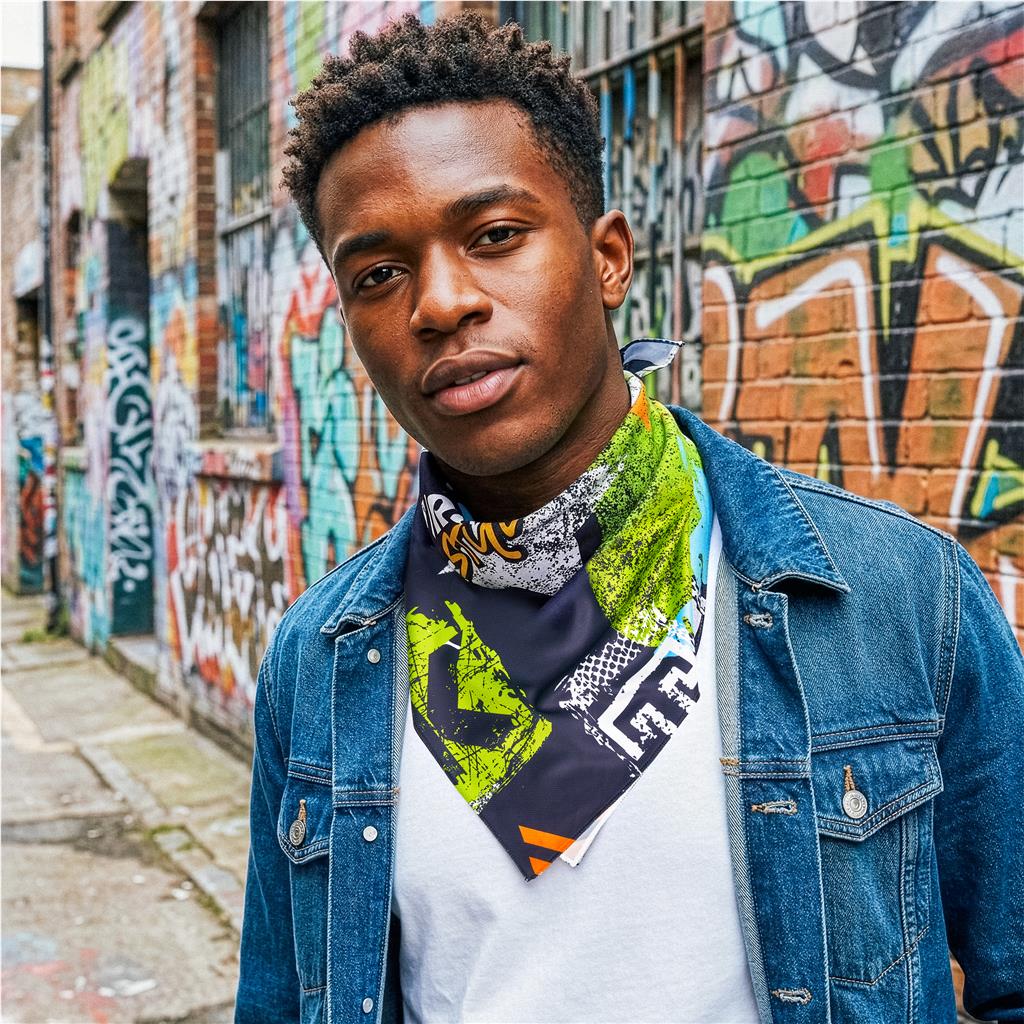 Pre-Production Sample Custom Nurva Polyester Bandana