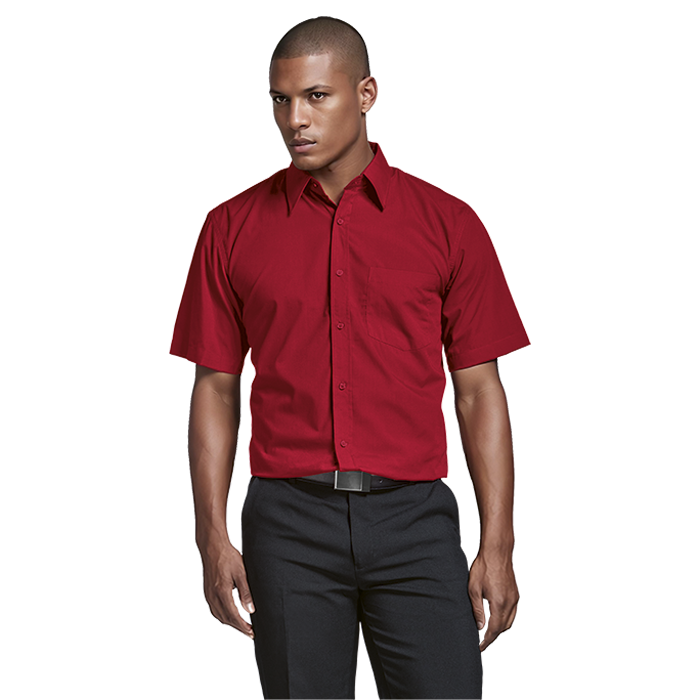 Mens Basic Poly Cotton Lounge Short Sleeve