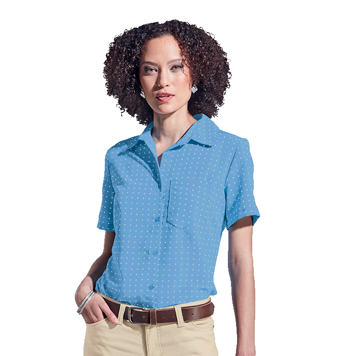 Ladies Donna Blouse Short Sleeve