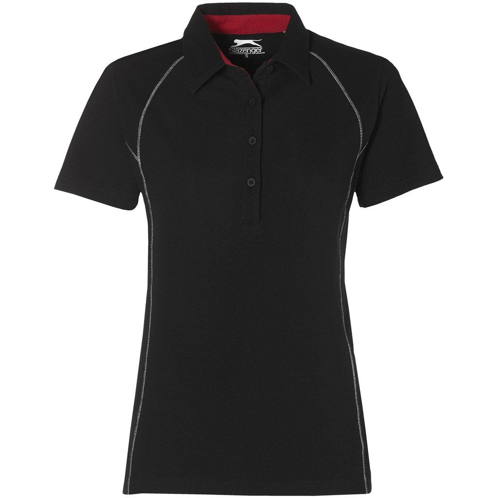 Ladies Victory Golf Shirt  - Black