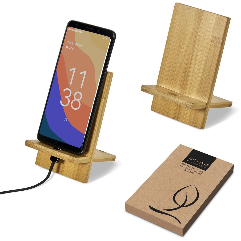 Ekslens Bamboo Phone Stand