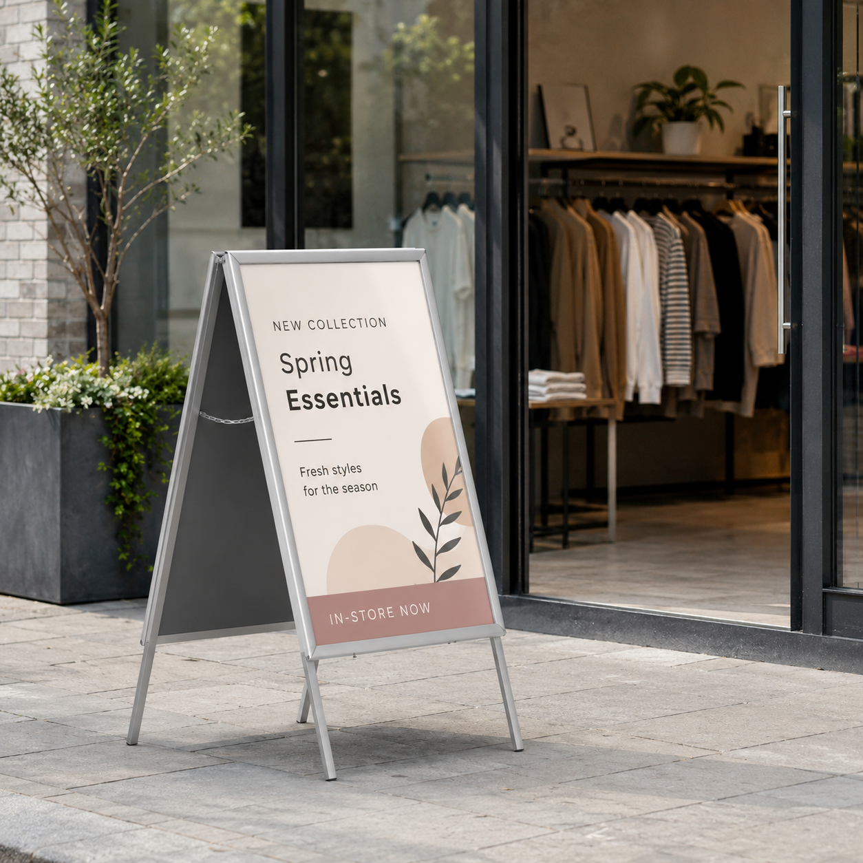 Double-Sided Sidewalk Display Board