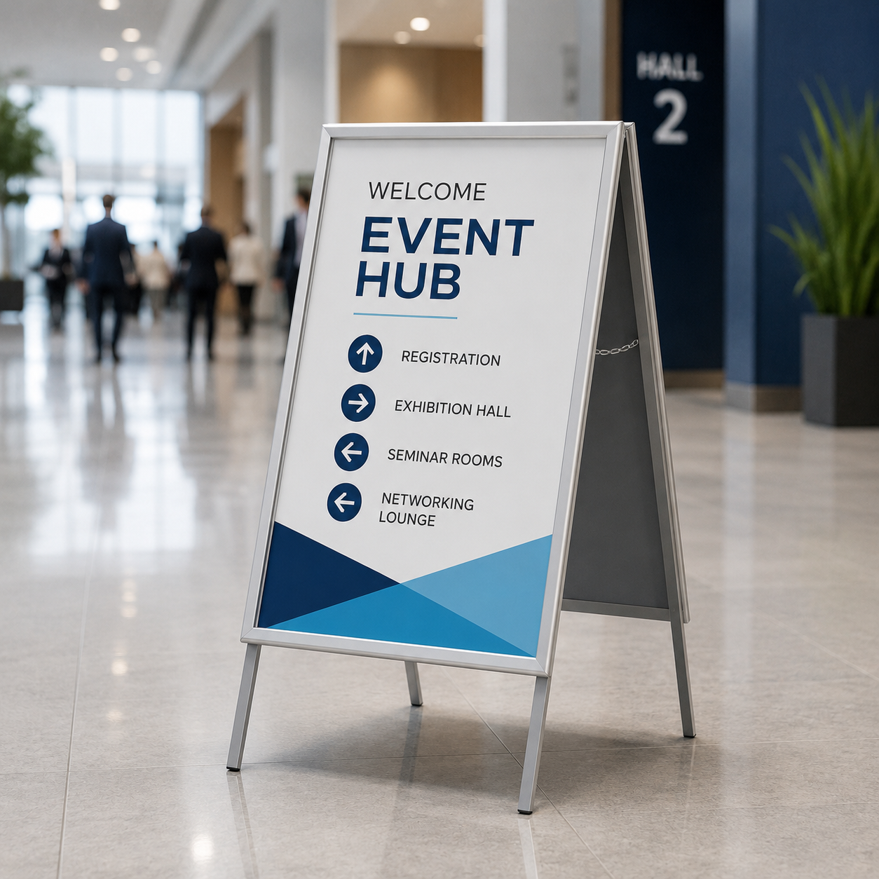 Double-Sided Sidewalk Display Board