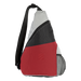 BB0143 - Three Tone Sling Bag Red / STD / Regular - Shoppers and Slings