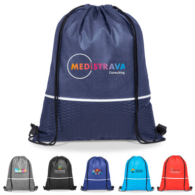 Brighton Non-Woven Drawstring Bag Red / R