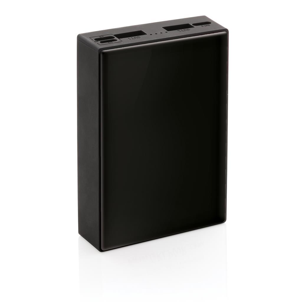 Tempered glass power bank In portrait position with no branding