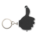 3 in 1 Thumbs Up Keychain with Stylus and LED Light Black / STD / Regular - Keychains