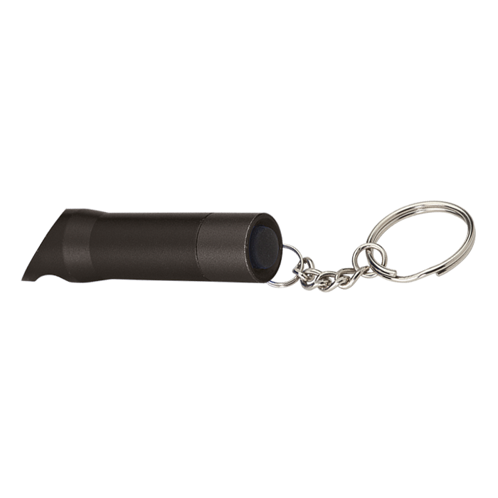 3 LED Torch Keychain with Bottle Opener Black / STD / Last Buy - Keychains