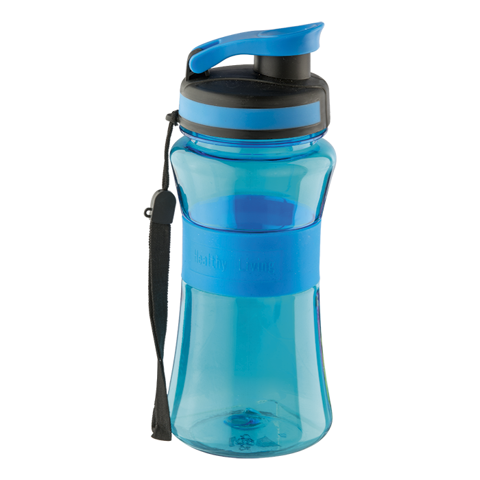 500ml Silicone Band Water Bottle Blue / STD / Regular - Drinkware