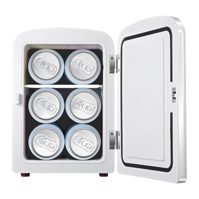 6 Can Mini-Fridge With Built In Bluetooth Speaker White / STD / Regular - Outdoor