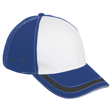 6 Panel District Cap Royal/White/Grey / STD / Last Buy - Caps