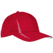 6-Panel Heavy Brushed Cotton Cap Red/White / STD / Regular - Caps
